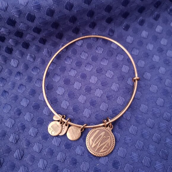 Alex and Ani Jewelry - Alex and Ani Love Gold Charm  Adjustable Bangle Energy Positive   A303